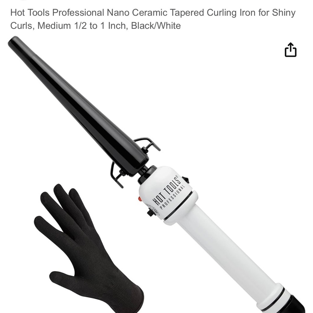 Hot Tools 1/2” -1” Nano Ceramic Tapered Curling Iron